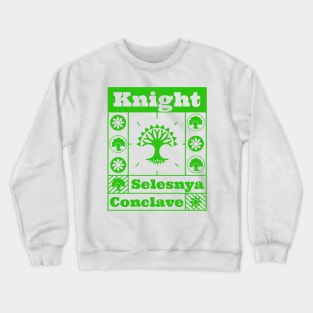 Selesnya Conclave | Knight | MTG Guild Green on White Design Crewneck Sweatshirt